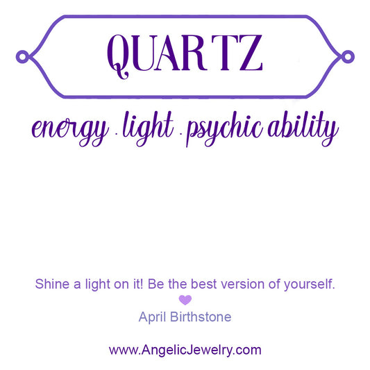 Lilac: Quartz Earrings - e758