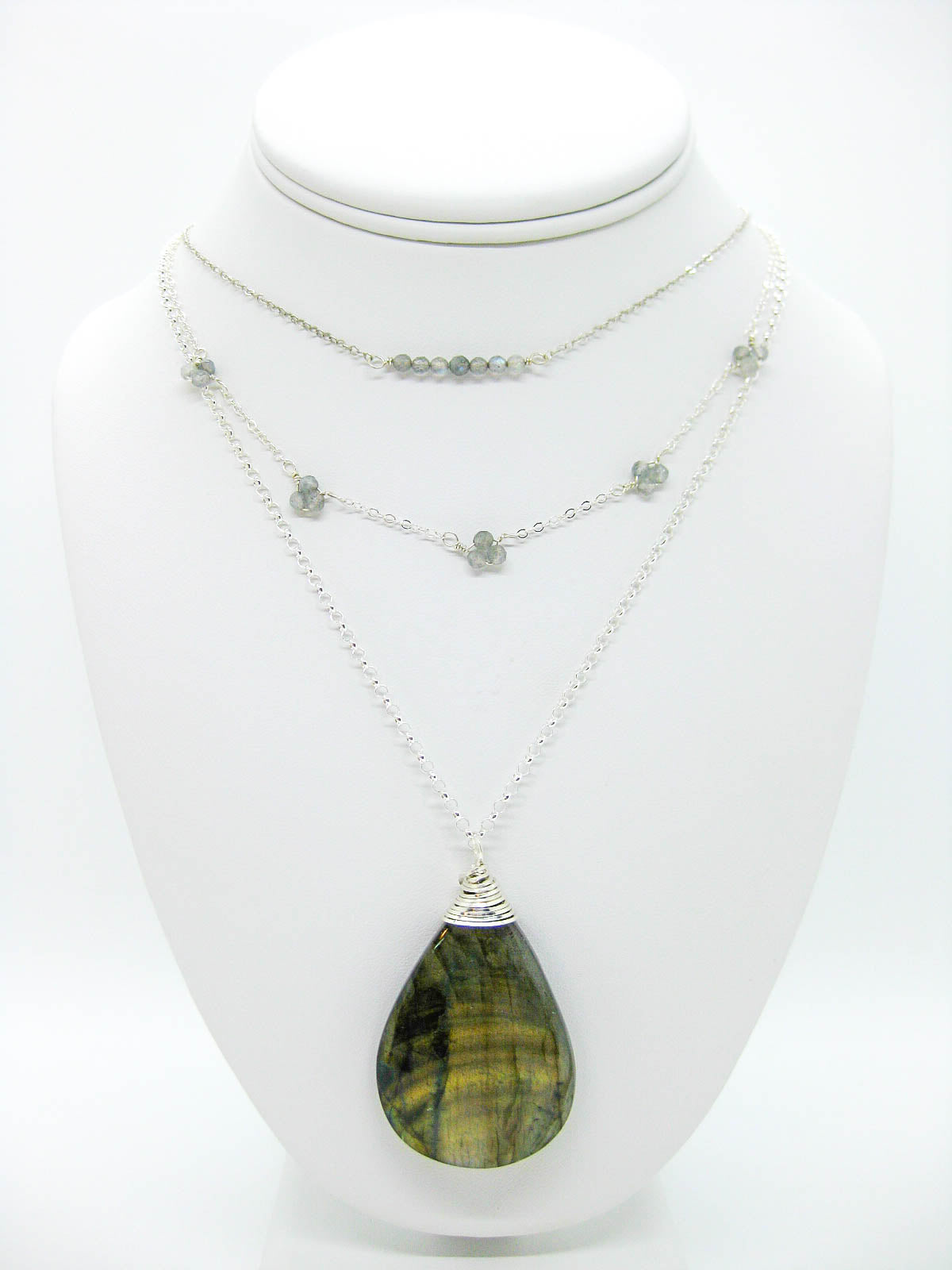 Violet: Labradorite Choker - n627