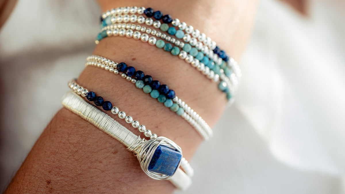 Calla: Lapis Wrapped Cuff