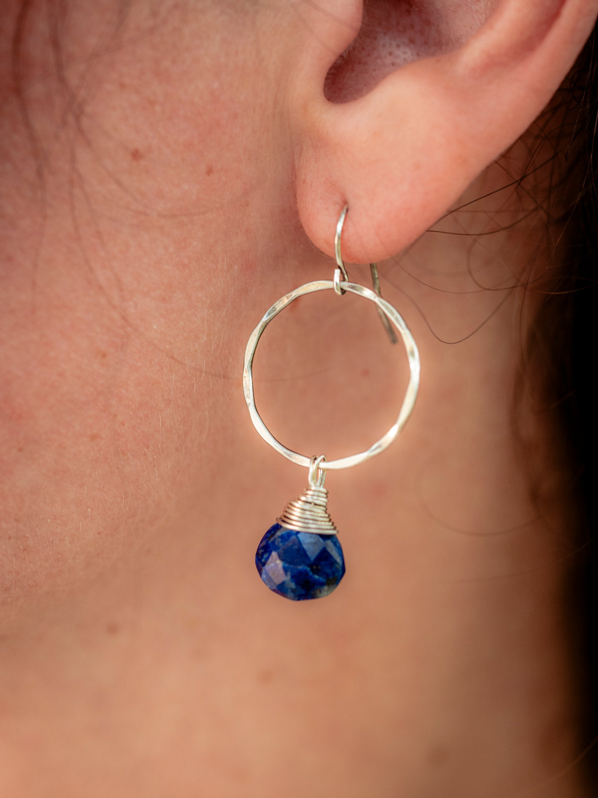 Iris: Labradorite Earrings - e582