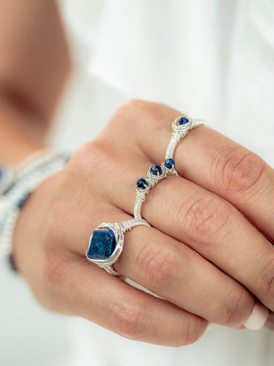 Hyacinth: Lapis Ring, Wrapped