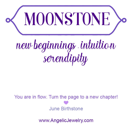 Lilac: Moonstone Earrings - e805