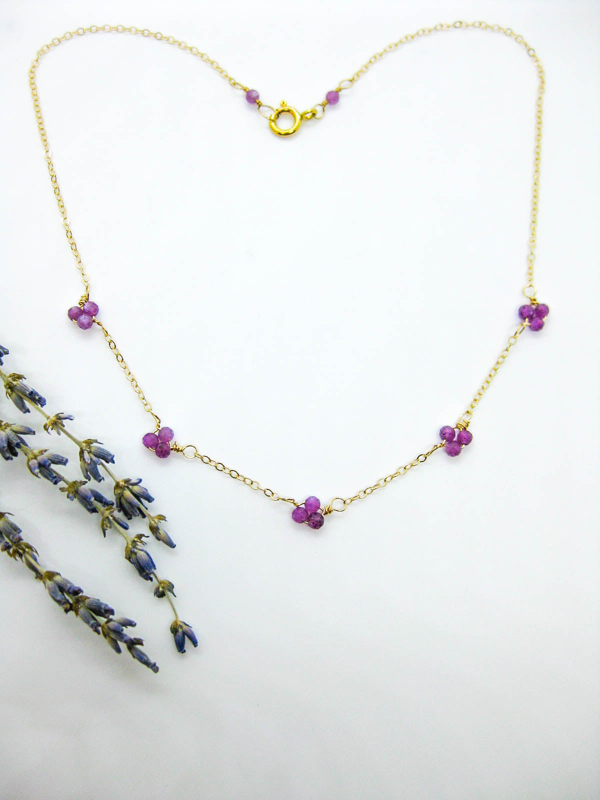 Hyacinth: Ruby Choker