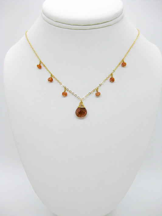 Chamomile: Sunstone Necklace - n571