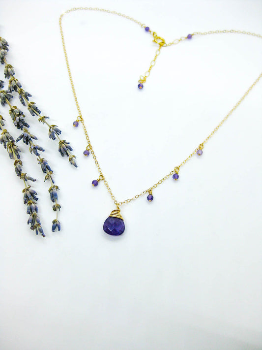 Chamomile: Amethyst Necklace - n572