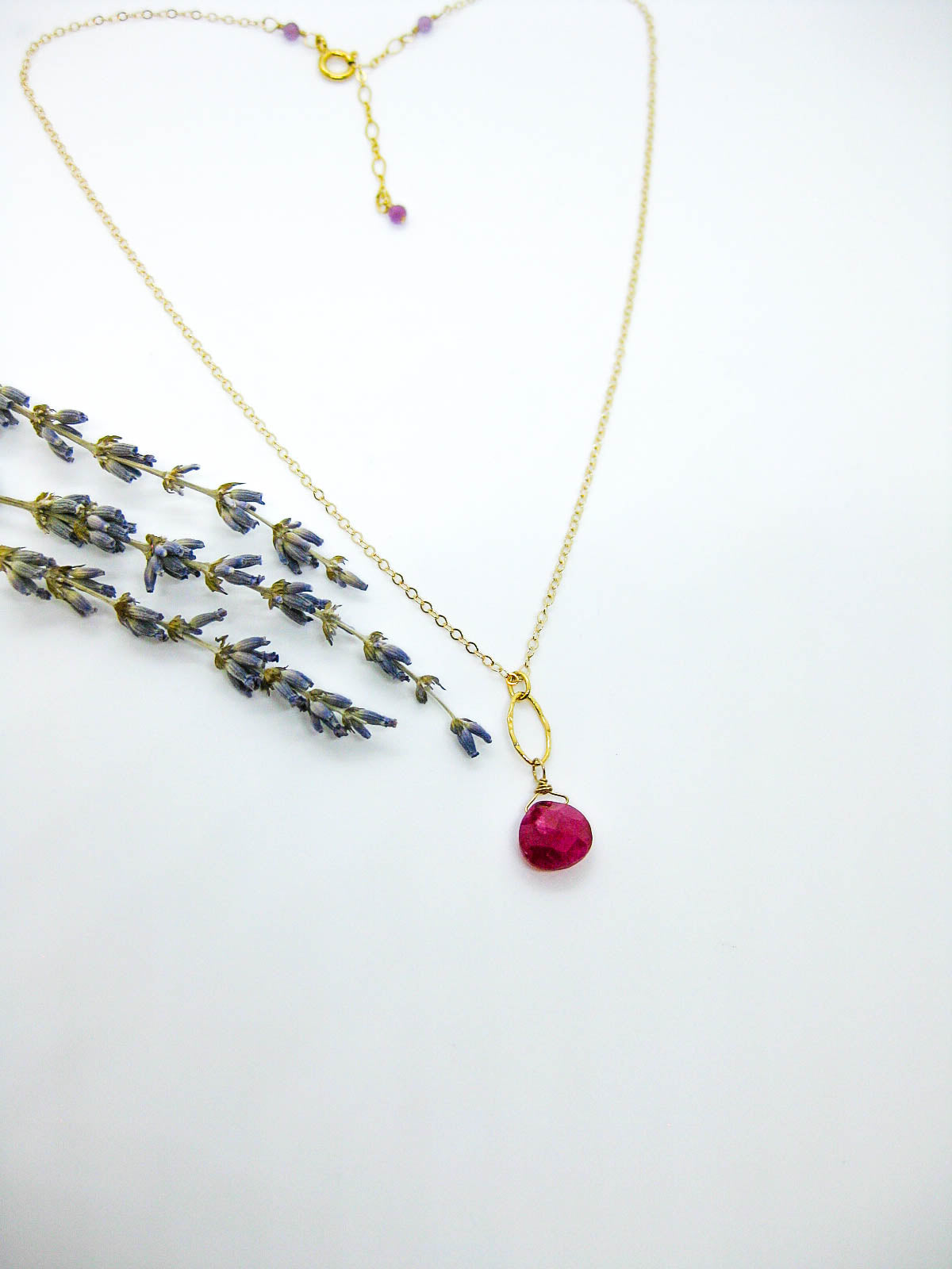 Chrysanthe: Ruby Necklace