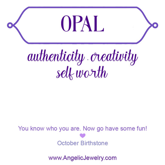 Lilac: Opal Earrings - e763