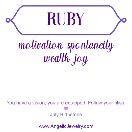 Lilac: Ruby Earrings - e806