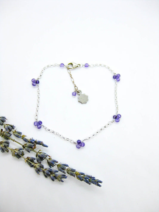 Hyacinth: Amethyst Anklet - a1