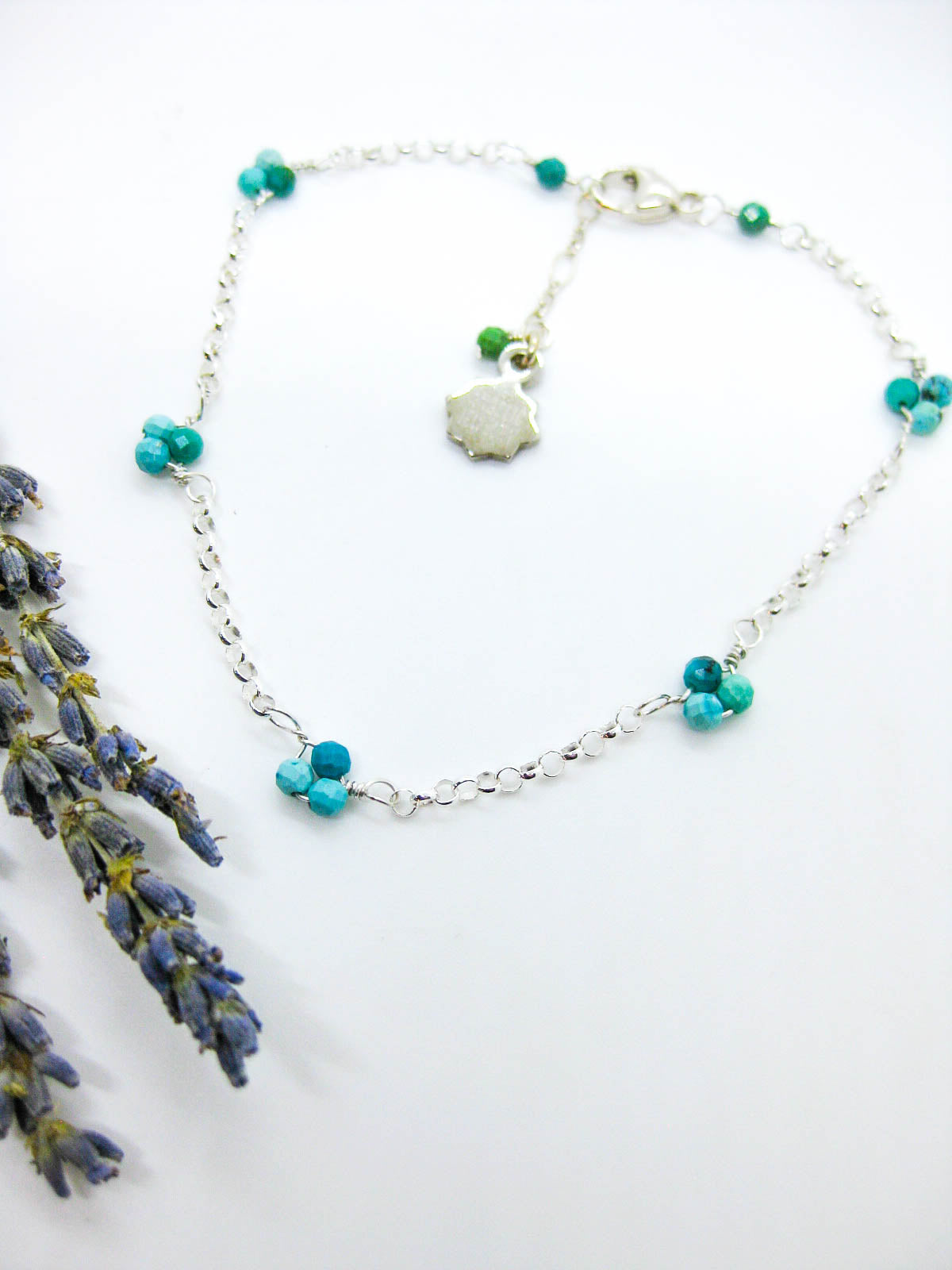 Hyacinth: Turquoise Anklet - a3