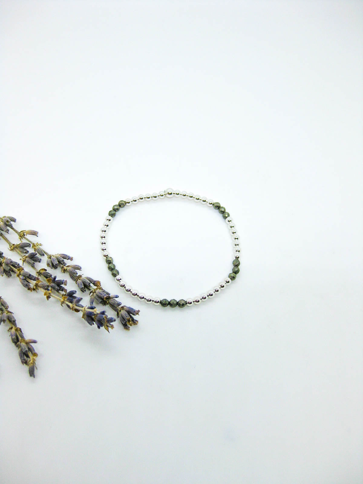 Juniper: Pyrite Stretch Bracelet