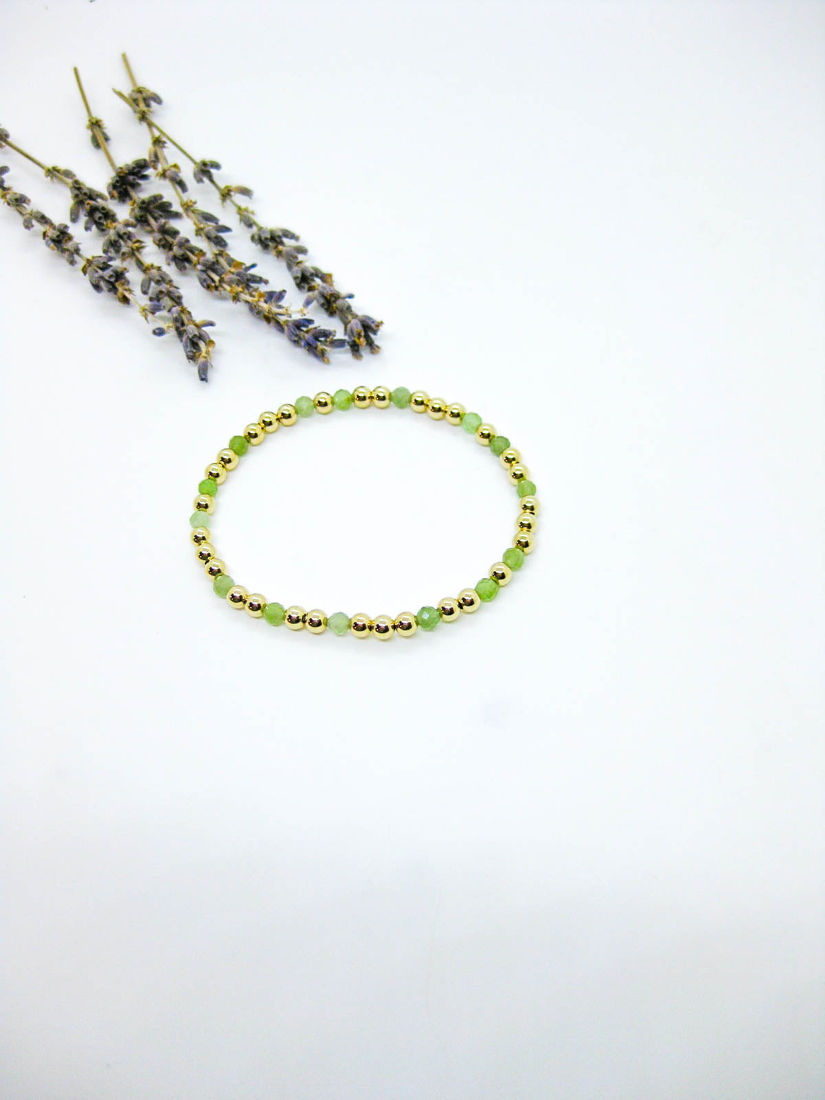 Sage: Jade Stretch Bracelet