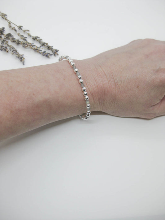 Sage: Labradorite Stretch Bracelet