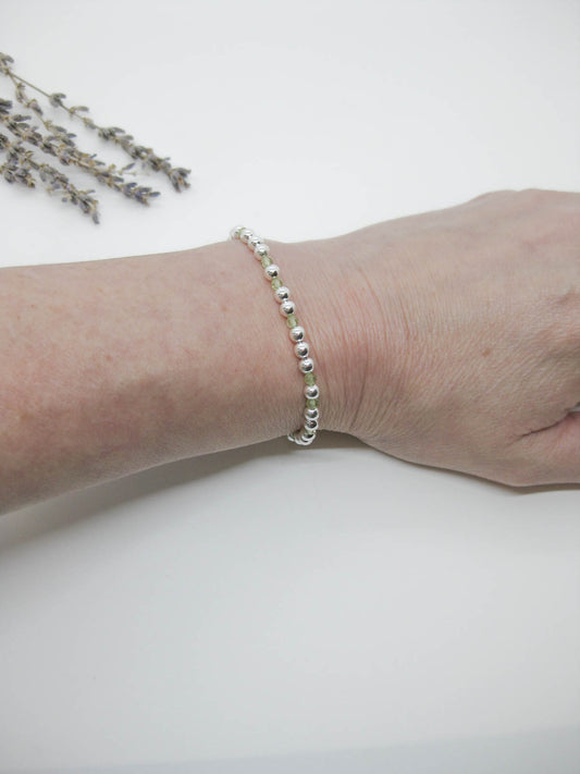 Sage: Peridot Stretch Bracelet