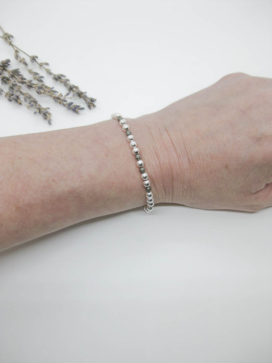 Sage: Pyrite Stretch Bracelet