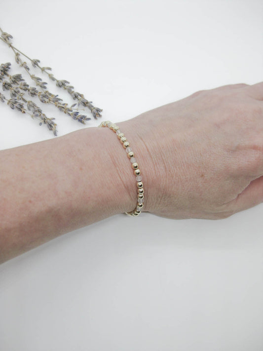 Sage: Rose Quartz Stretch Bracelet