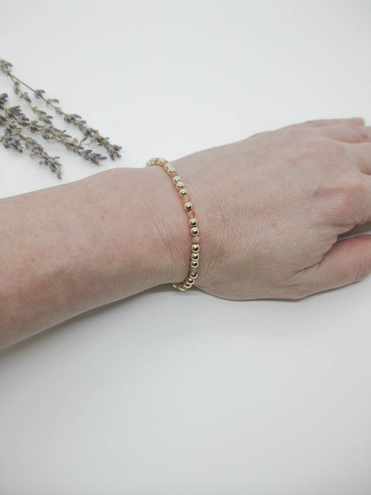Sage: Sunstone Stretch Bracelet