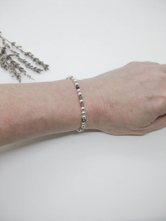 Sage: Tourmaline Stretch Bracelet