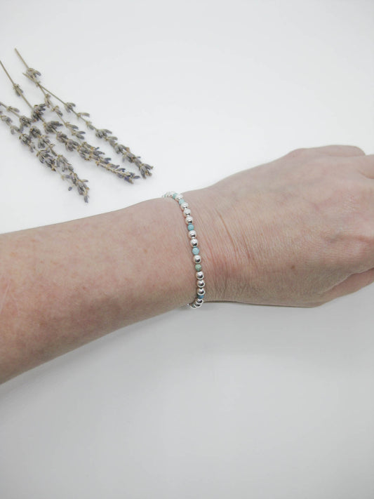 Sage: Turquoise Stretch Bracelet