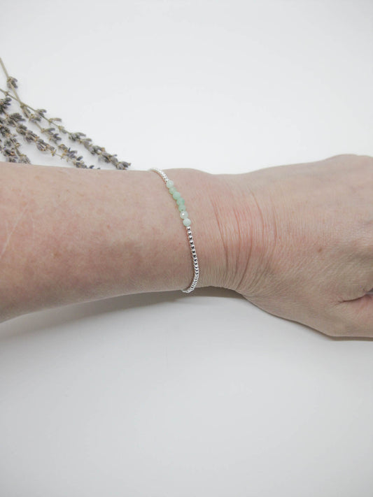 Violet: Chrysoprase Stretch Bracelet