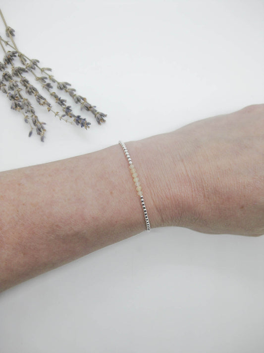 Violet: Opal Stretch Bracelet