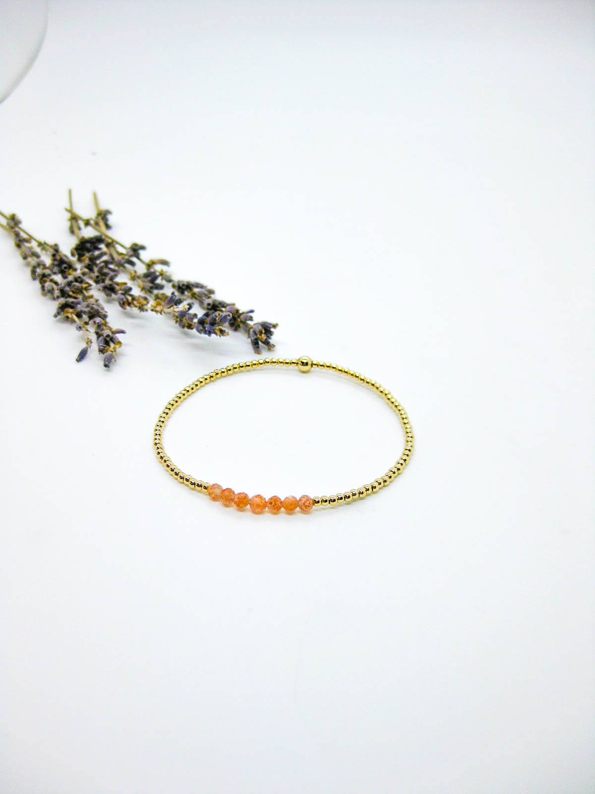 Violet: Sunstone Stretch Bracelet