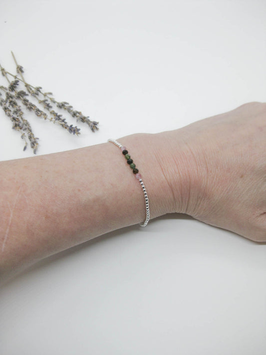Violet: Tourmaline Stretch Bracelet