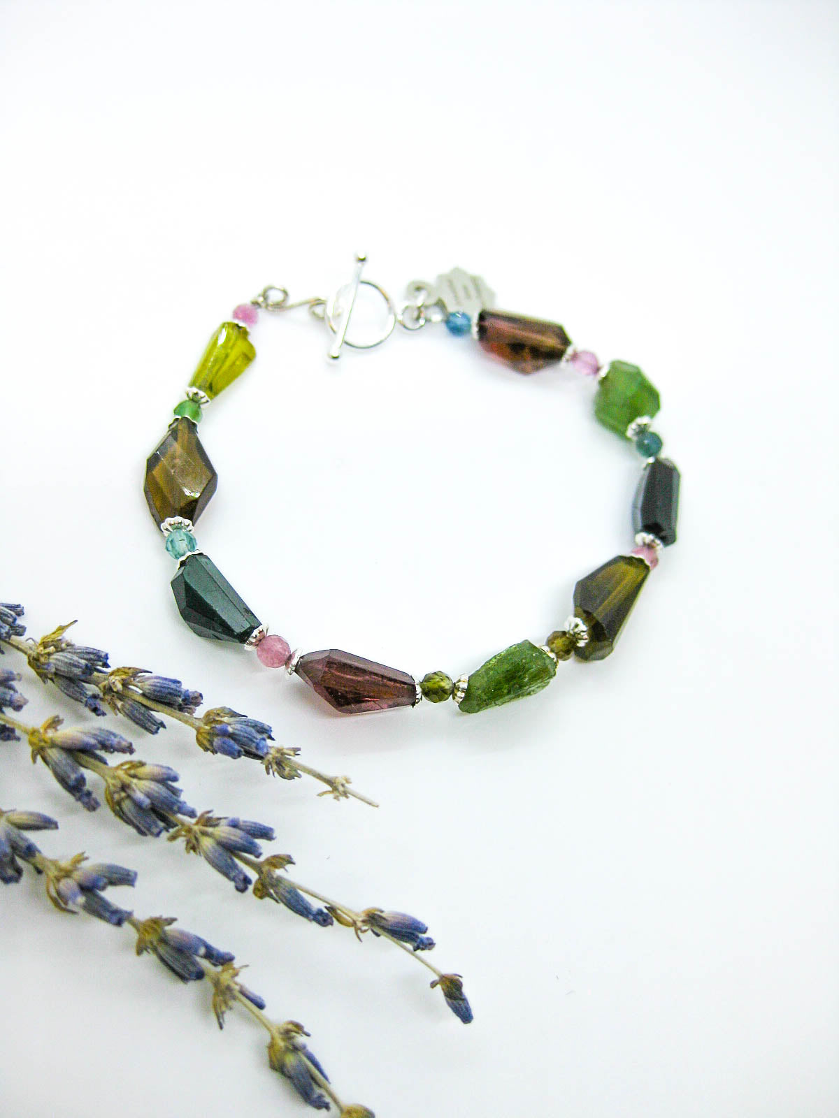 Calla II: Tourmaline Bracelet - b348s-oak