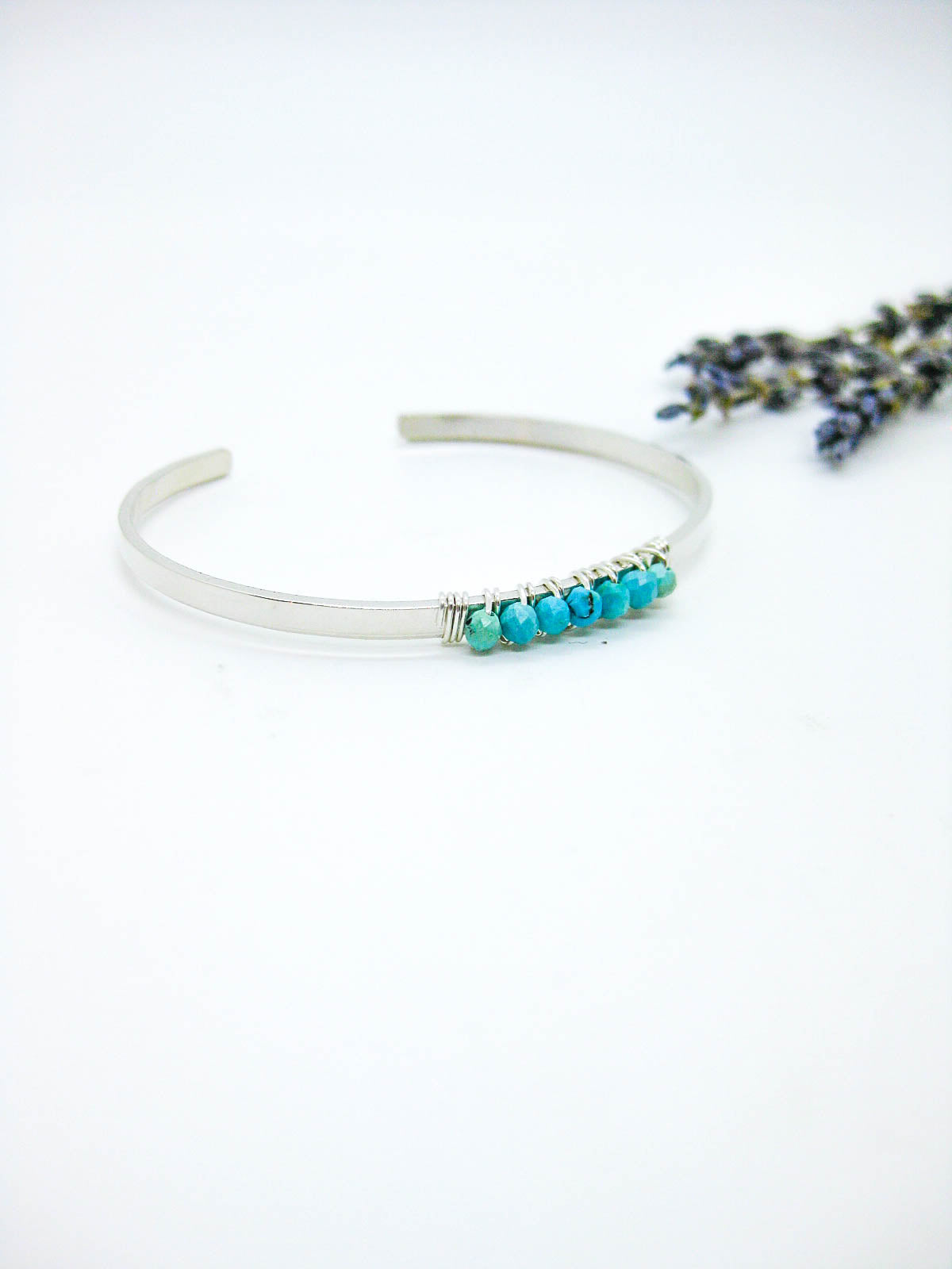 Violet: Turquoise Cuff - b358