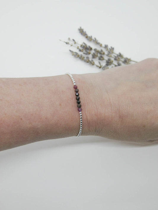Violet: Ruby Stretch Bracelet - b393
