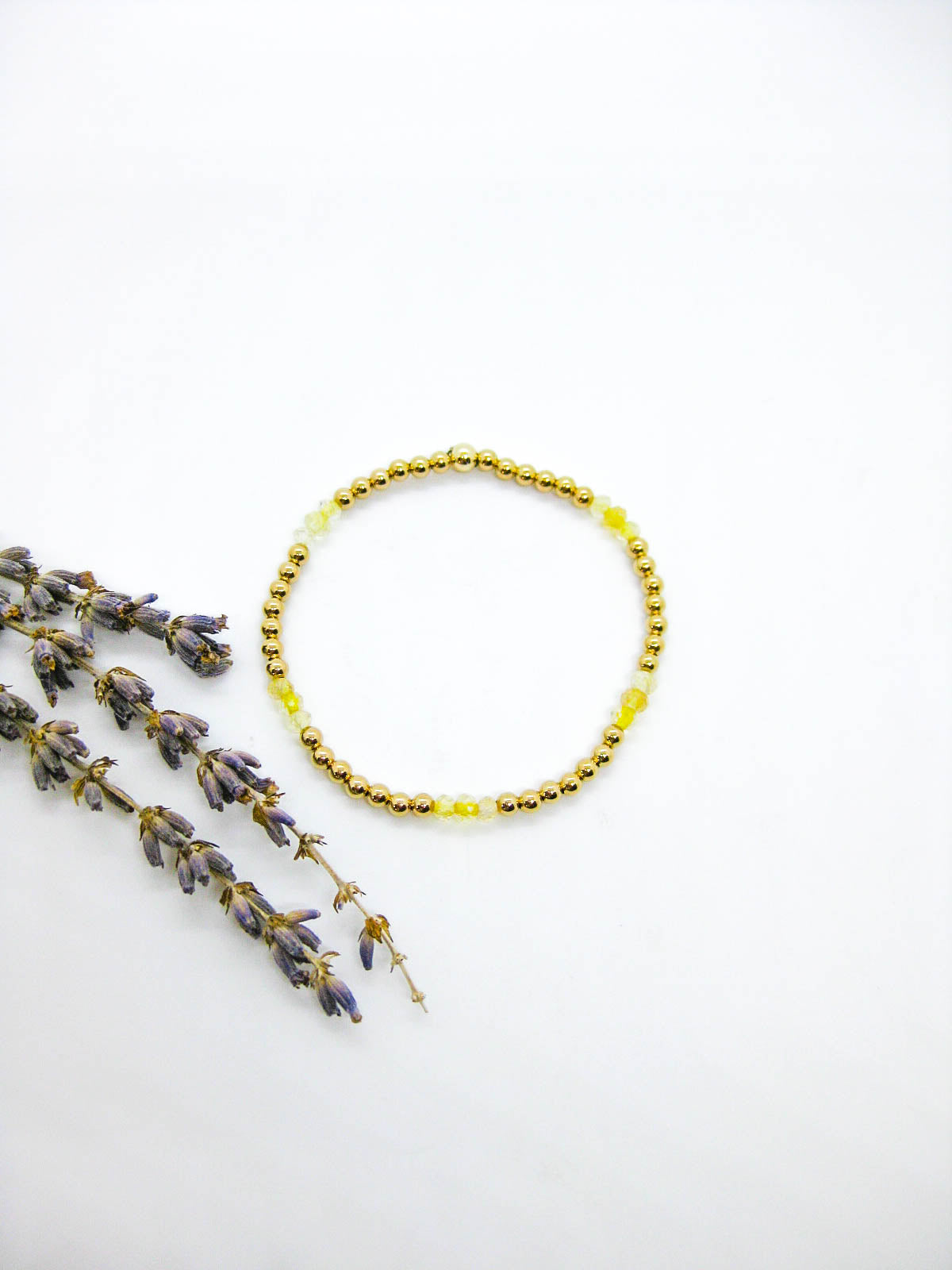 Juniper: Citrine Stretch Bracelet - b399