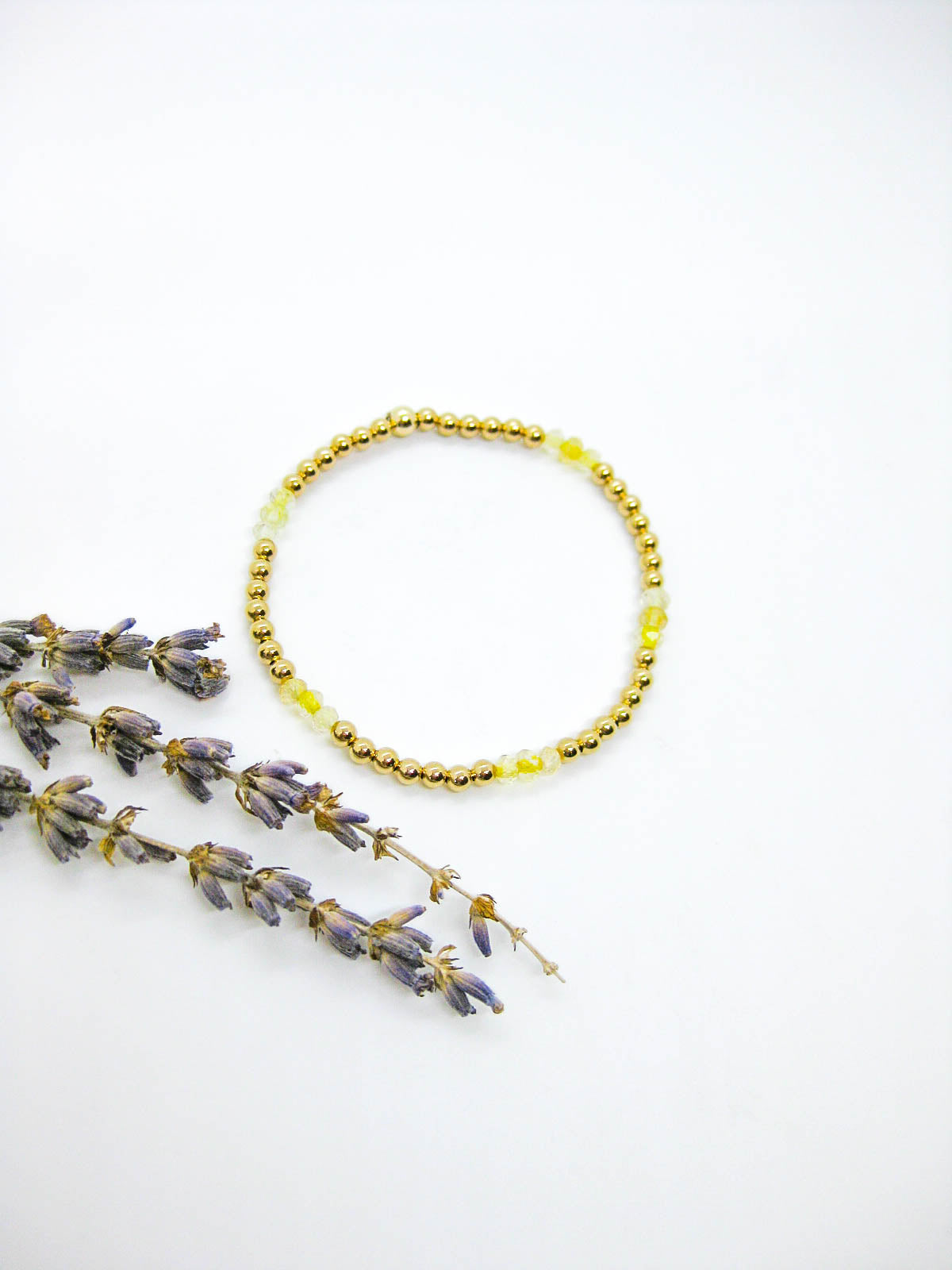 Juniper: Citrine Stretch Bracelet - b399