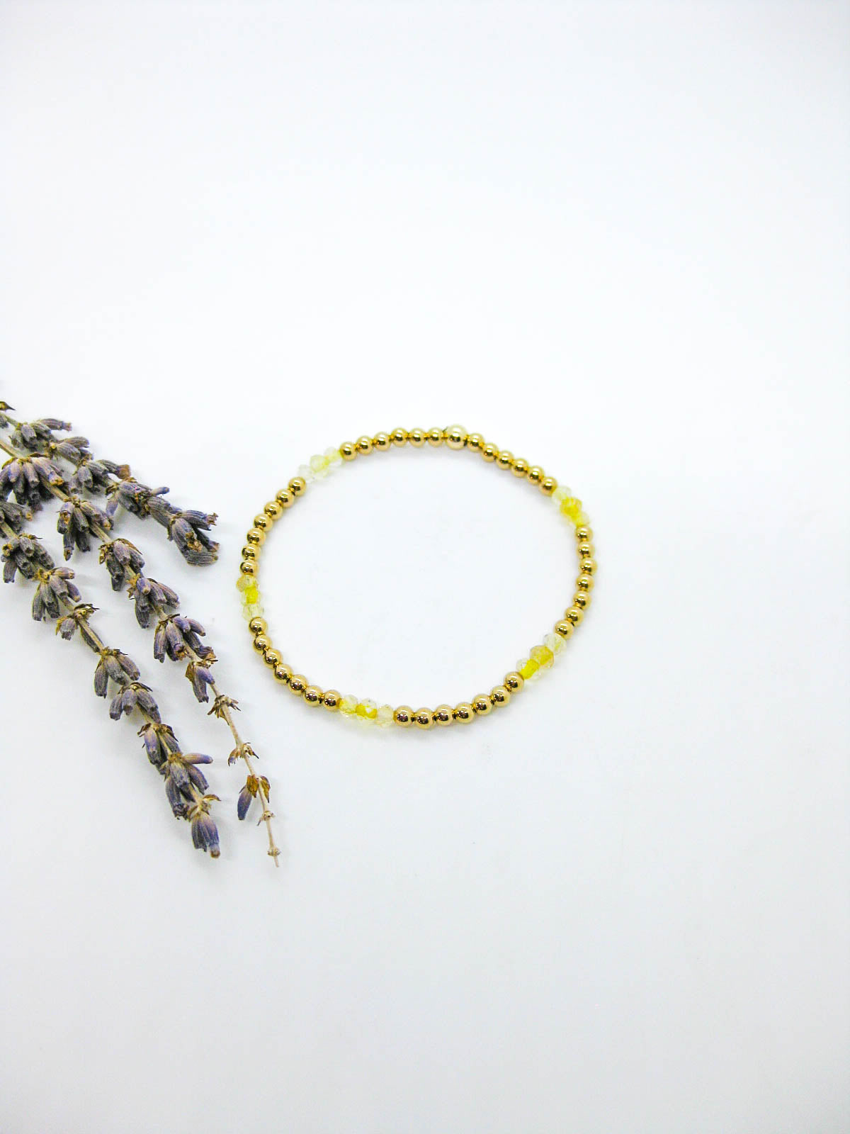 Juniper: Citrine Stretch Bracelet - b399