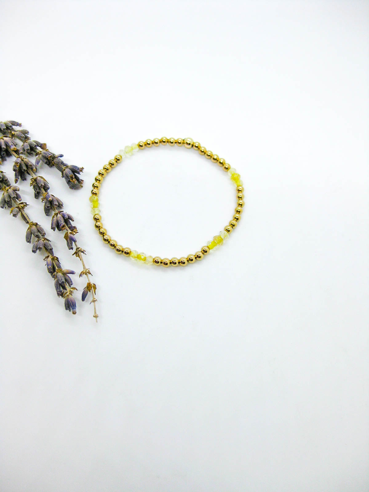 Juniper: Citrine Stretch Bracelet - b399