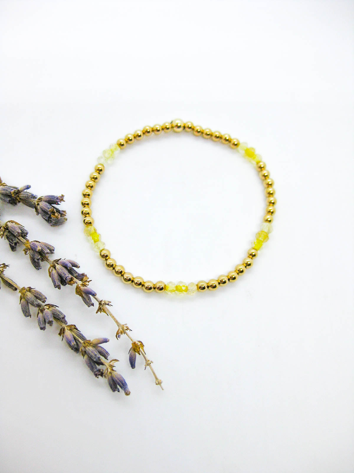 Juniper: Citrine Stretch Bracelet - b399