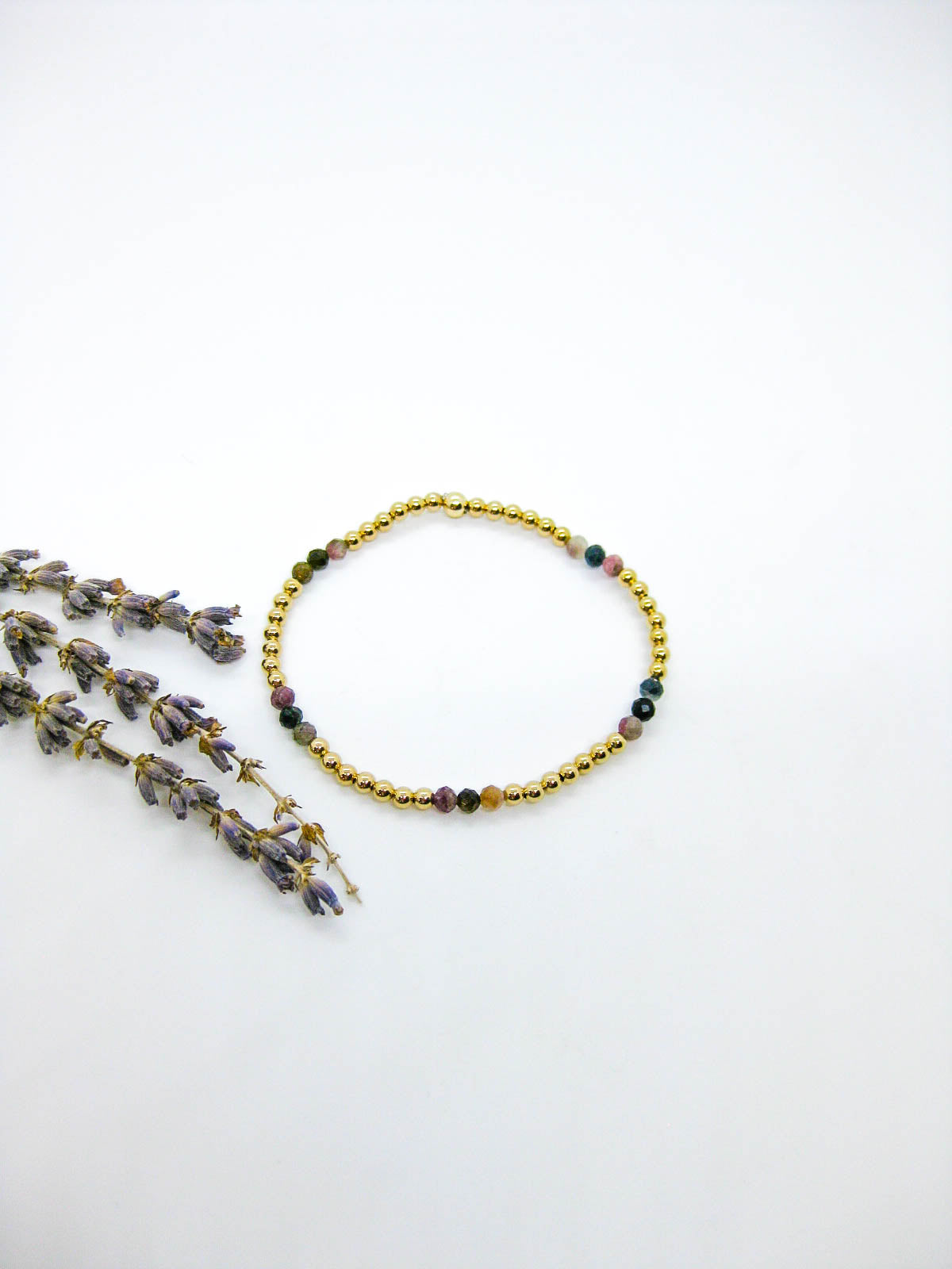 Juniper: Tourmaline Stretch Bracelet - b412