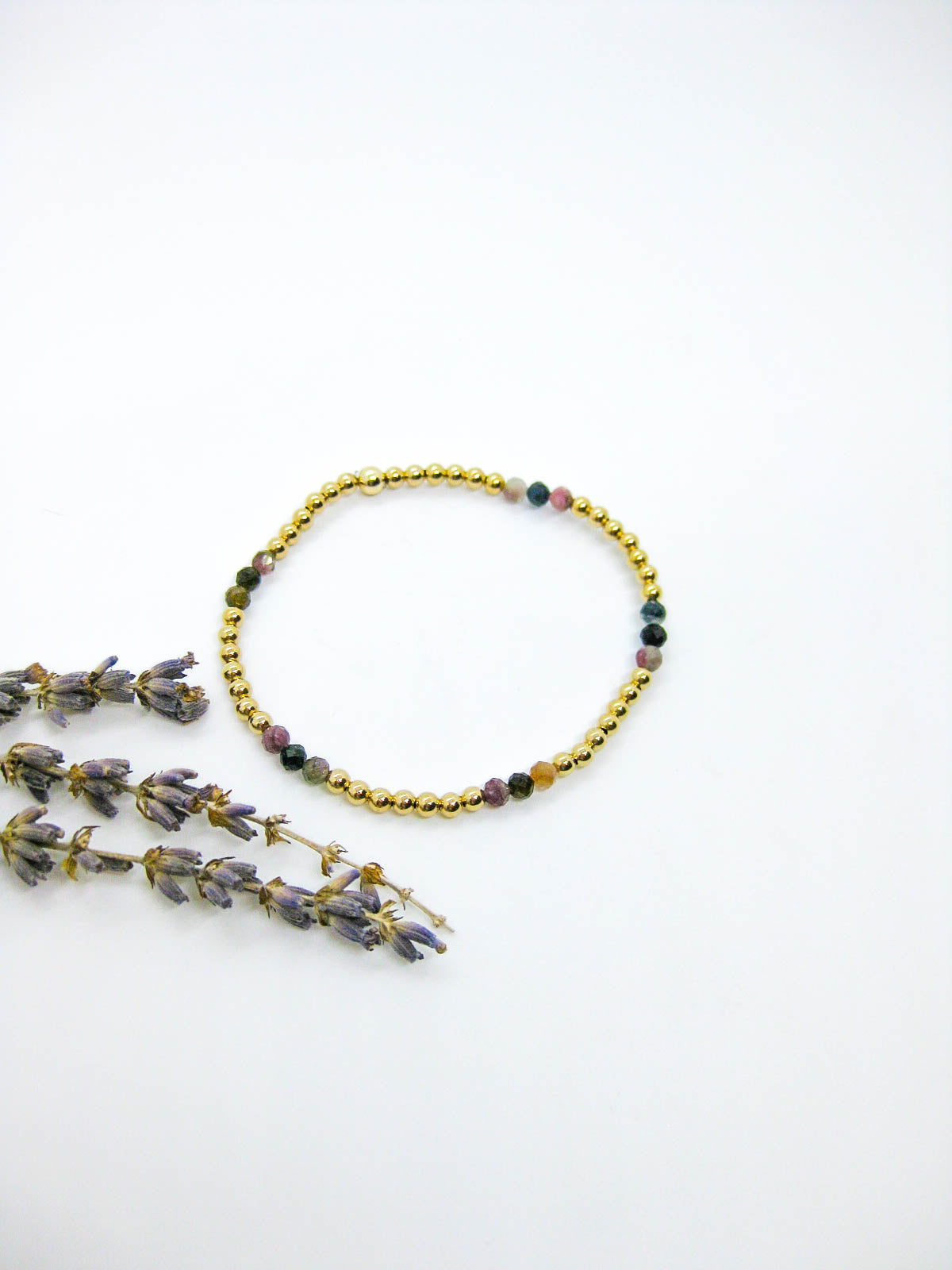 Juniper: Tourmaline Stretch Bracelet - b412