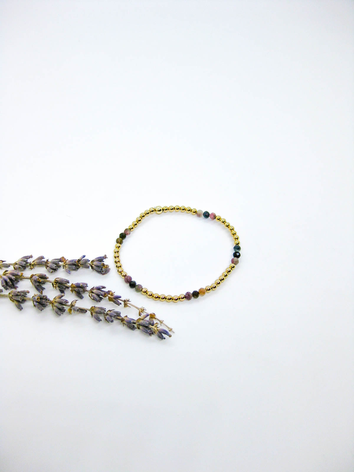 Juniper: Tourmaline Stretch Bracelet - b412