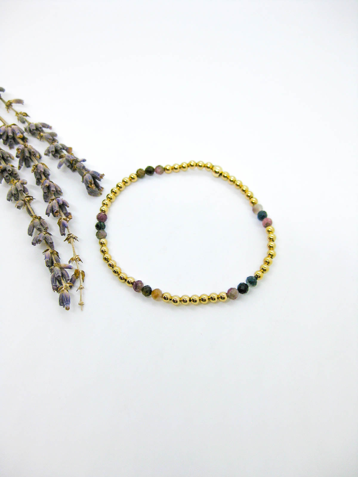 Juniper: Tourmaline Stretch Bracelet - b412