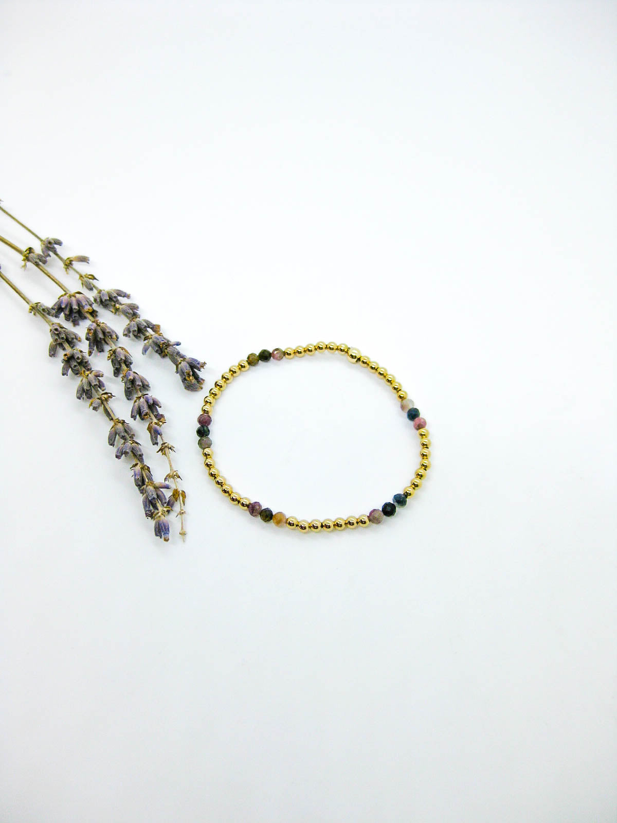 Juniper: Tourmaline Stretch Bracelet - b412