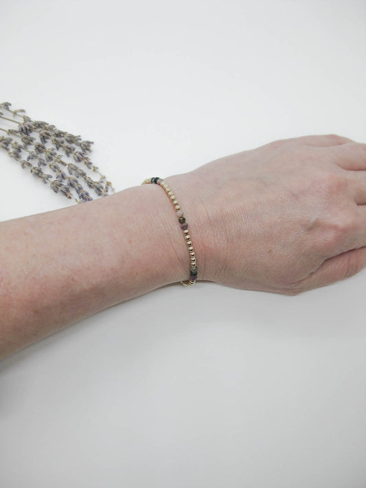 Juniper: Tourmaline Stretch Bracelet - b412