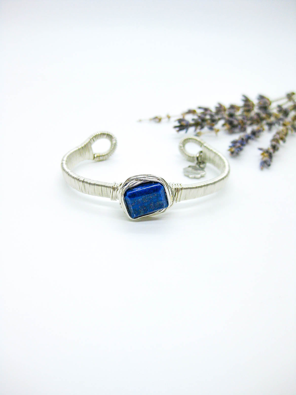 Calla: Lapis Wrapped Cuff - b416