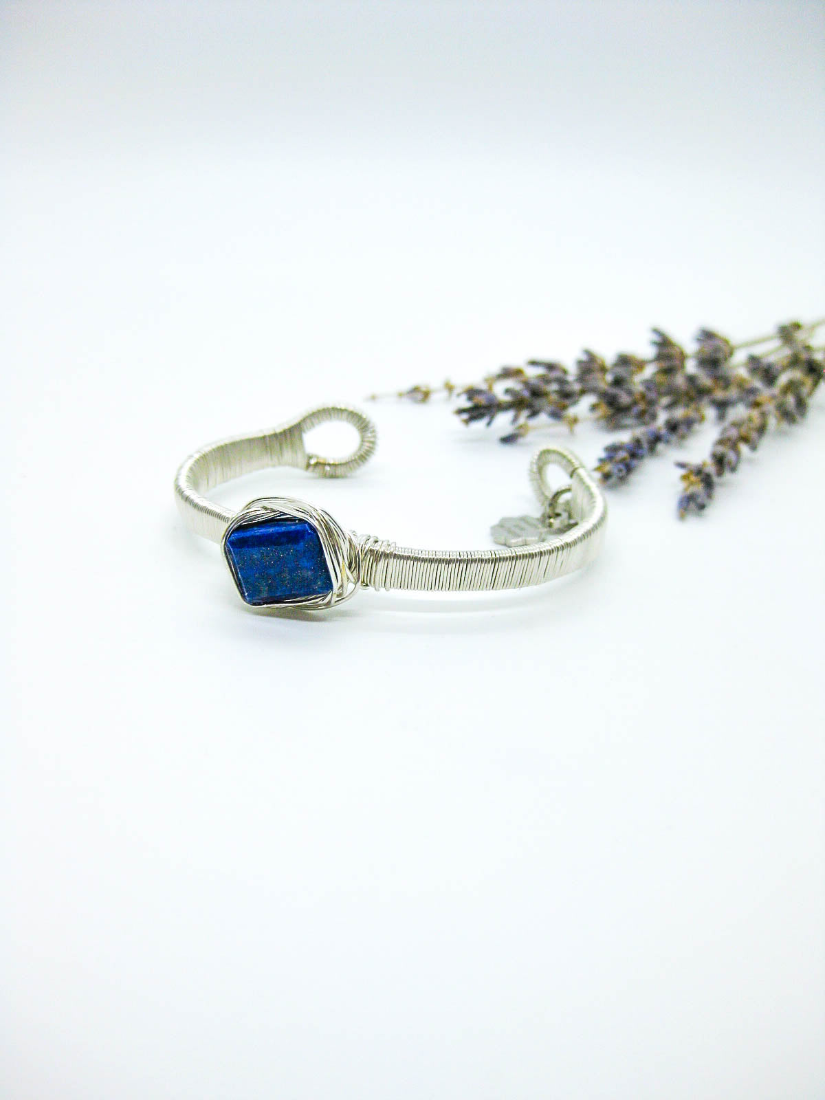 Calla: Lapis Wrapped Cuff - b416