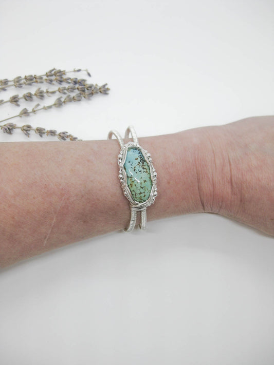 Rose: Turquoise Cuff Bracelet - OAK