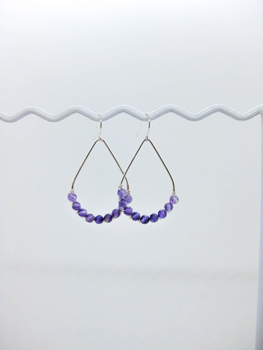Bluebell: Amethyst Earrings