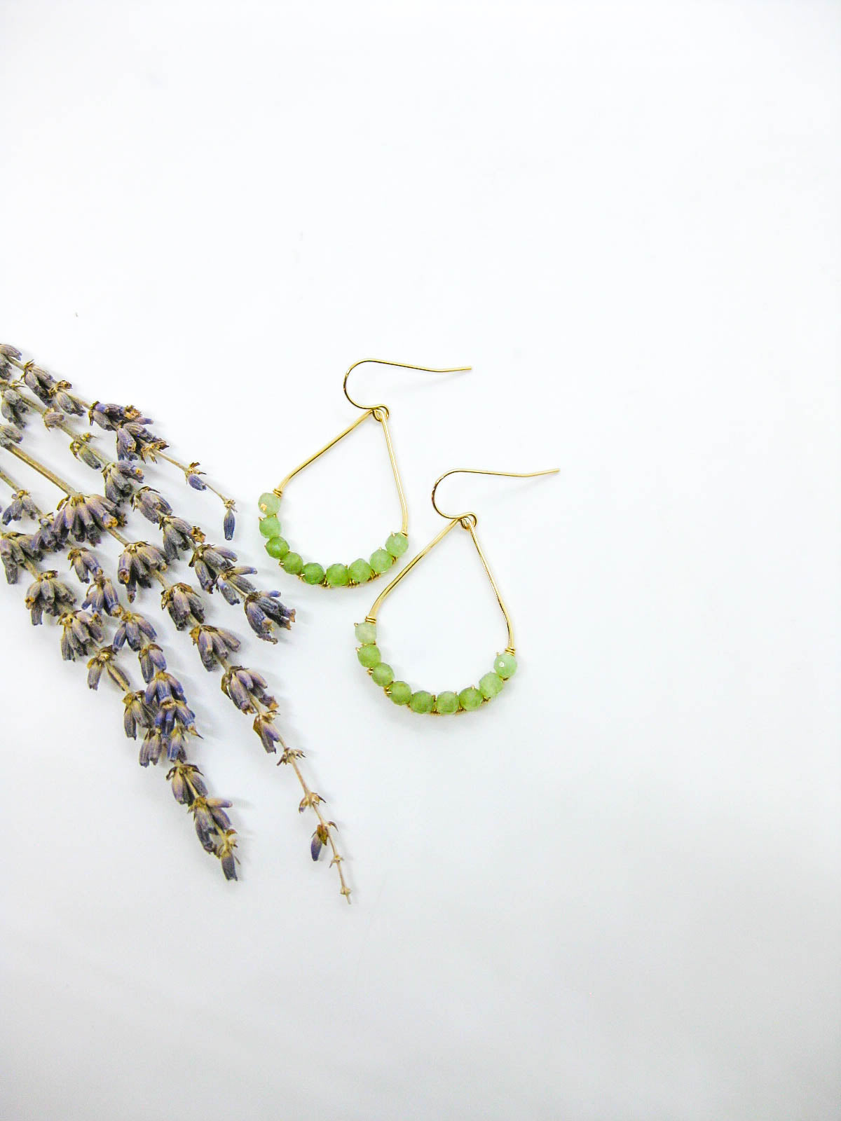 Bluebell: Jade Earrings