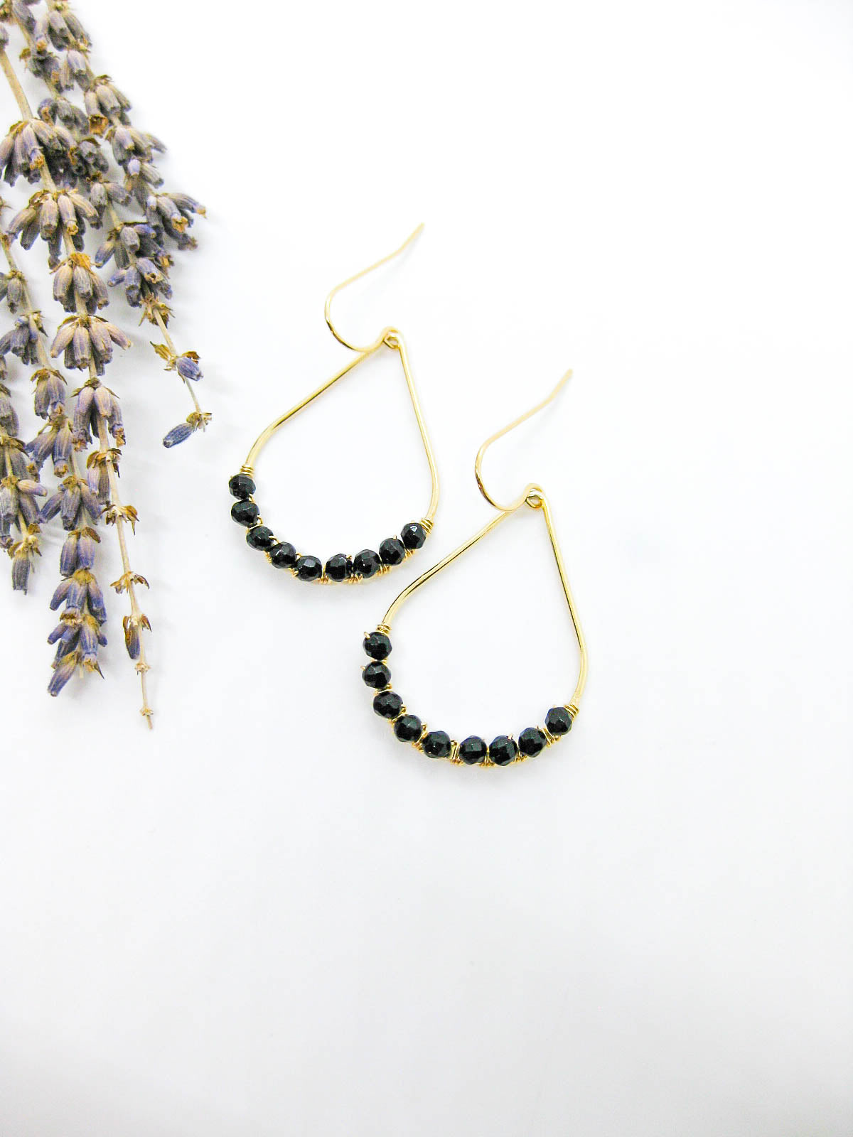Bluebell: Onyx Earrings
