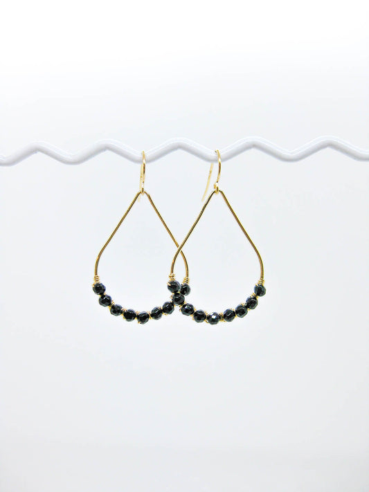 Bluebell: Onyx Earrings