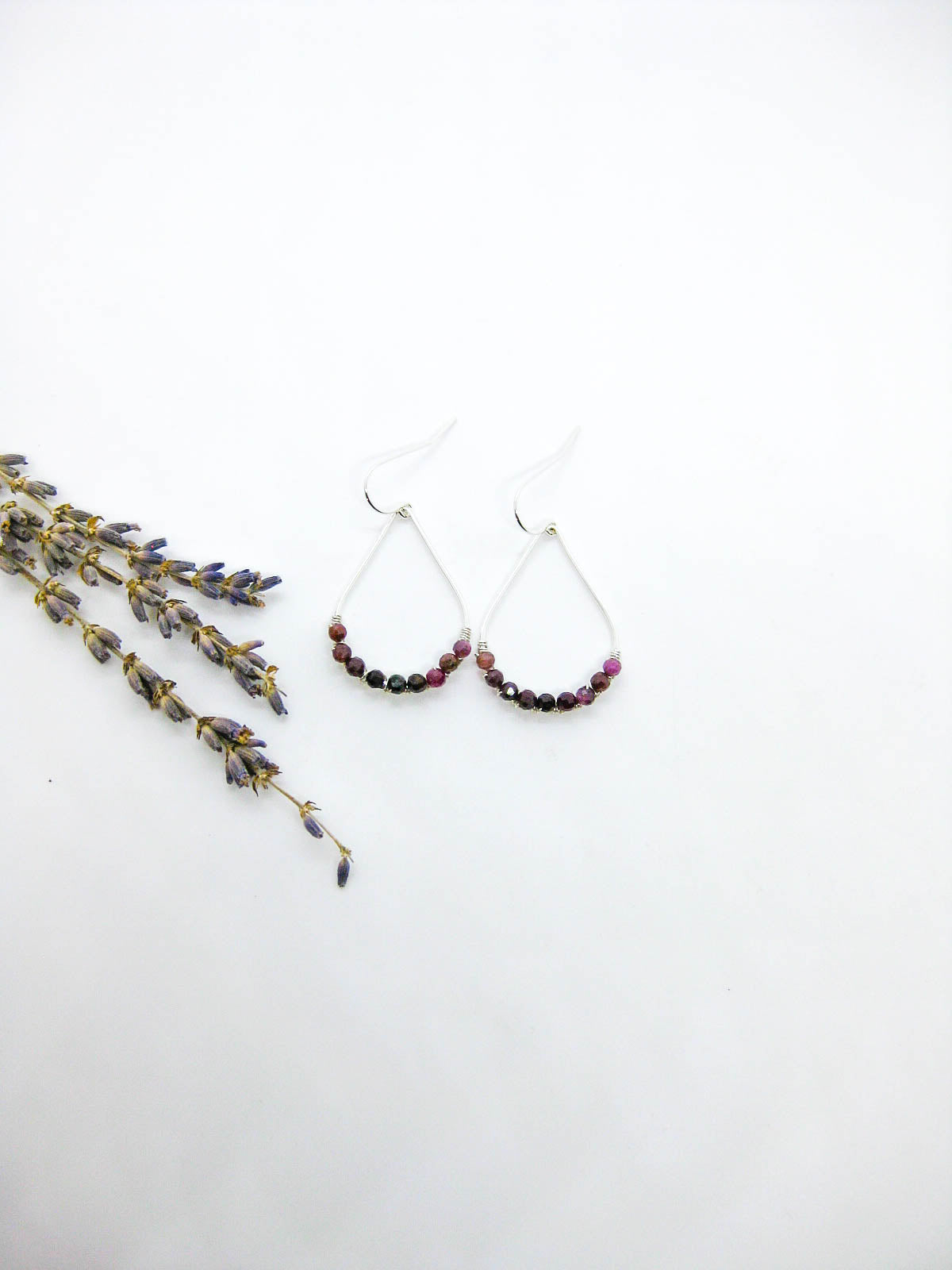 Bluebell: Ruby Earrings