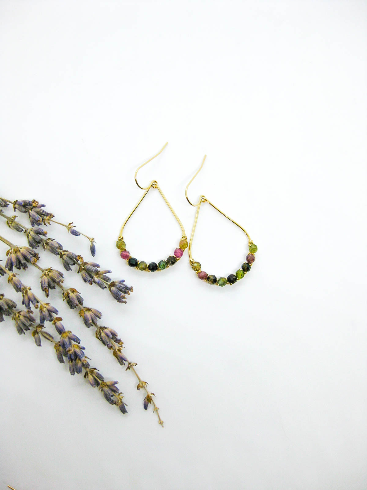Bluebell: Tourmaline Earrings